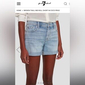 For All Mandkind Mid Roll Short Size 31